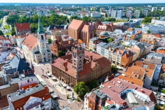 Aerial View Of Torun, Poland