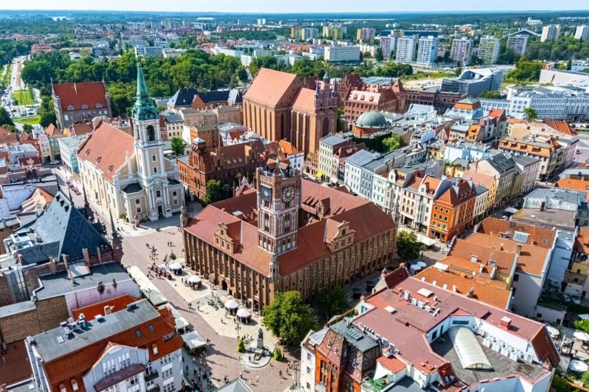 Aerial View Of Torun, Poland