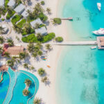 Aerial View Of A Beach In Dominica, Caribbean Sea