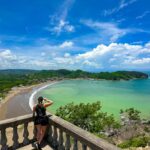 Liz Fox overlooking Bay in San Juan del Sur, Nicaragua