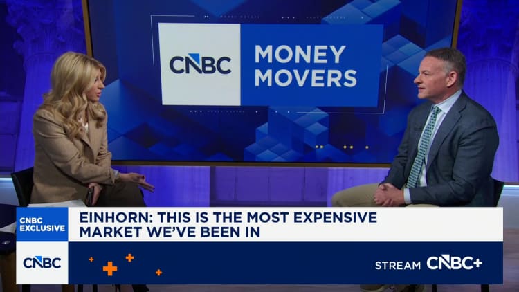 David Einhorn says the Fed will cut 'substantially more' than two times. So he's betting big on gold