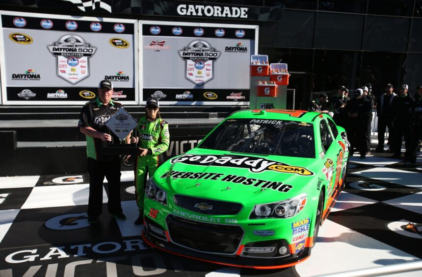 February 17, Danica Patrick wins Daytona 500 pole