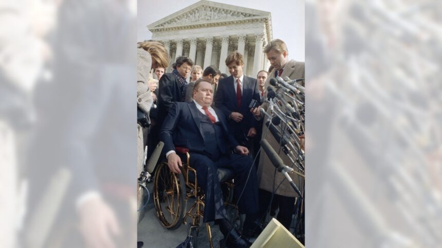 February 24, Jerry Falwell loses to Larry Flynt at the Supreme Court