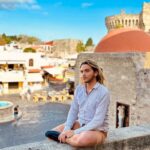 Young Male Tourist In Rhodes Town, Greece