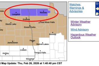 Winter Advisory with Near-Blizzard ConditionsIssued for 4 Counties in Montana and Minnesota