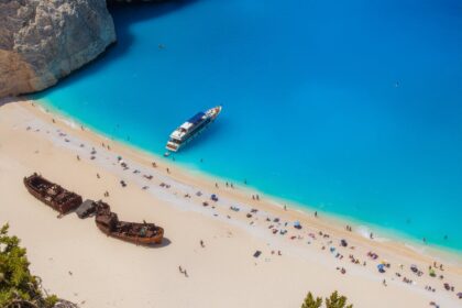 Aerial view of Playa Blanca in Guatemala