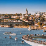 Busy Waterfront In Belgrade, Serbia