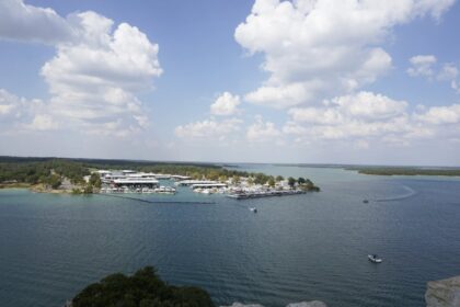 Blue waters of Lake Texoma, Texas