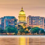 Madison, WI skyline and waterfront