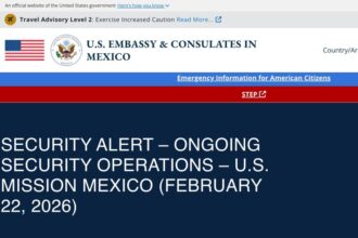 U.S. Embassy in Mexico Issued Security Alert