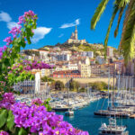 Picturesque View Of Marseille And Notre-Dame-de-la-Garde Basilica, Mediterranean France, Europe