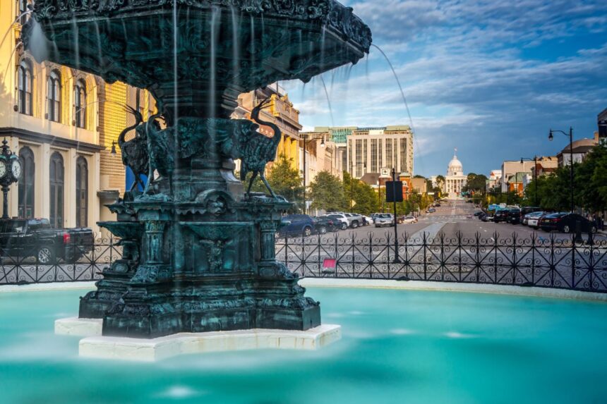 Fountain in downtown Montgomery, Alabama