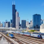 Amtrak trains in Chicago