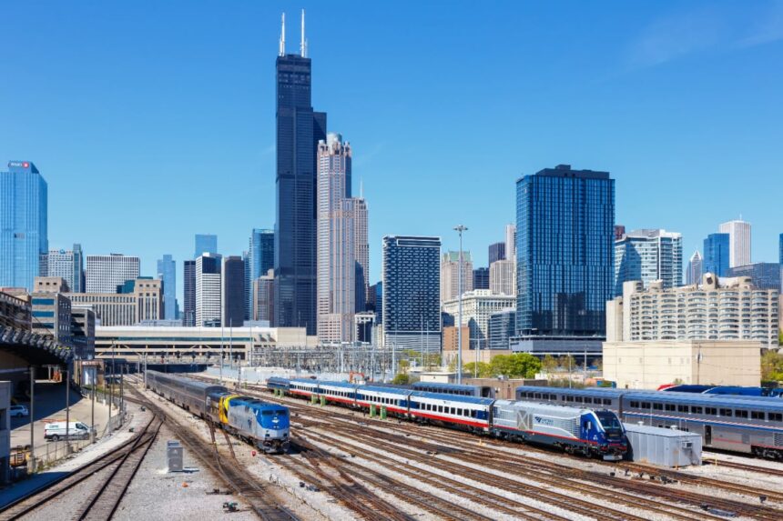 Amtrak trains in Chicago