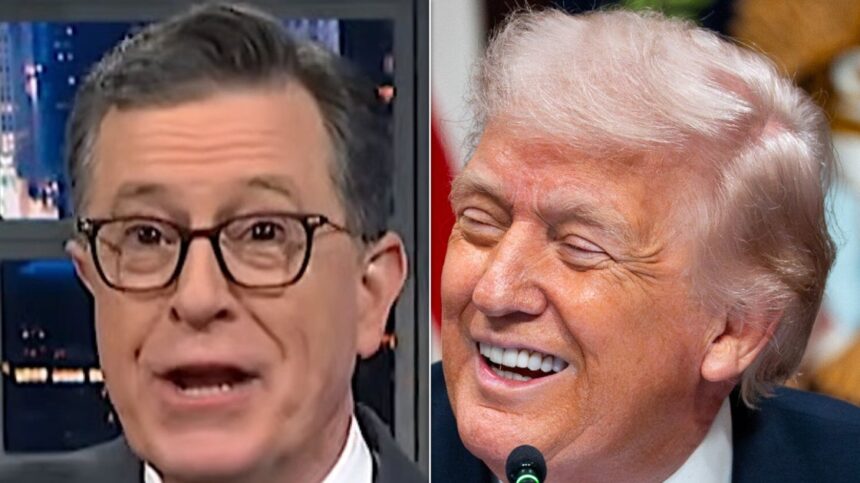 Stephen Colbert Spots The Moment Trump Undermined His Own Talking Point