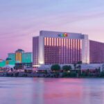 Laughlin, NV hotels at twilight