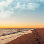 Lighthouse on beach in Prince Edward Island
