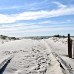 Sandy beach in Cape Charles, VA