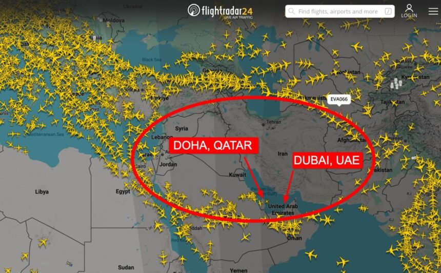 Thousands of Flights Canceled as Middle East Airspace Tightens