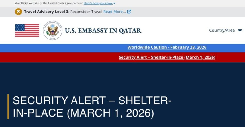 U.S. Embassy in Qatar Issues Another Warning Urging Americans to Shelter