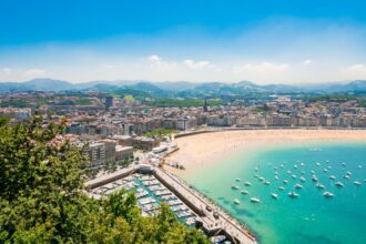 San Sebastian beach, Spain