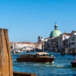 Venice Grand Canal with boats in the water