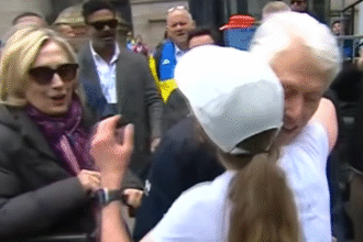 Bill And Hillary Clinton Meet Daughter At Boston Marathon Finish