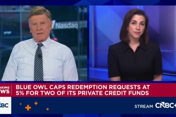 Blue Owl private credit funds redemptions capped at 5% after steep requests