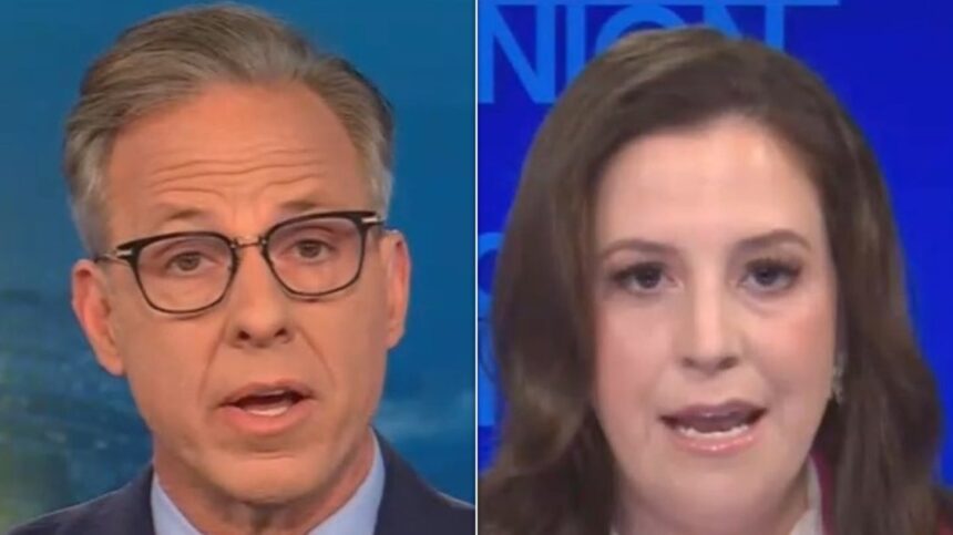 CNN's Jake Tapper Puts Elise Stefanik On Blast For Defending Trump's 'Call For Genocide'