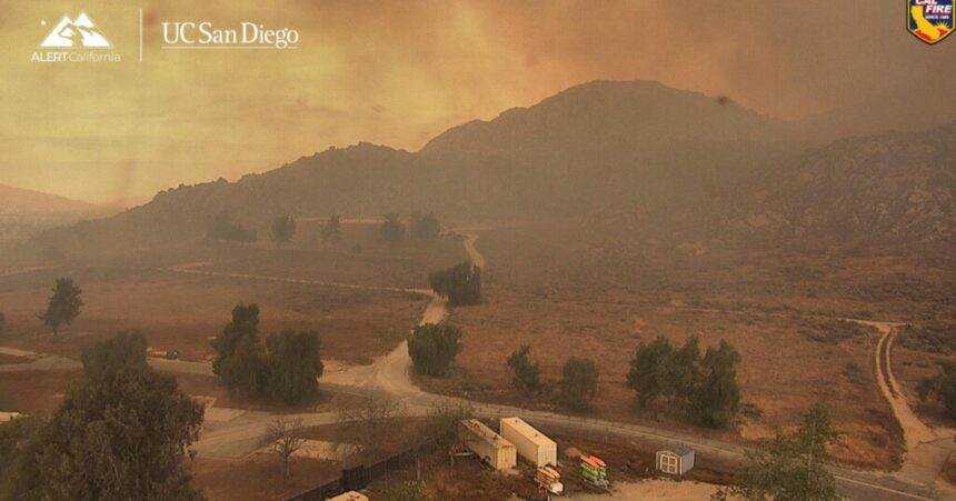 Crews Battle Fast-growing Wildfire In Windy Southern California That's Forced Some To Evacuate