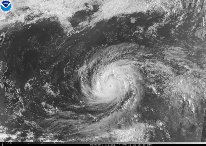 Super Typhoon Sinlaku Pounds Remote U.S. Islands In The Pacific Ocean With Ferocious Winds