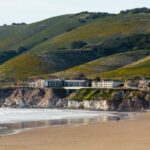 Beautiful beach and rolling hills in Pismo Beach