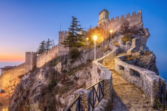 Hilltop castle in San Marino