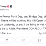 Trump Vows To Strike Civilian Infrastructure If Iran Does Not Reopen Strait Of Hormuz