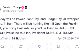 Trump Vows To Strike Civilian Infrastructure If Iran Does Not Reopen Strait Of Hormuz