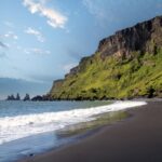 Black sand beaches of Reynisfjara in Iceland