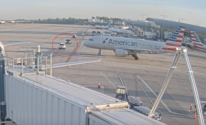 Video Shows Trucks Cross American Airlines Plane's Path, Panicking Pilot