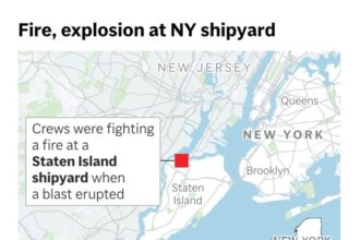 1 Person Has Died After Blast At New York City Shipyard That Also Injured 36 People, Officials Say.