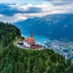 Aerial view of Interlaken, Switzerland