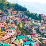 Colorful cityscape of Shimla, India