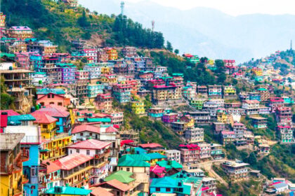 Colorful cityscape of Shimla, India