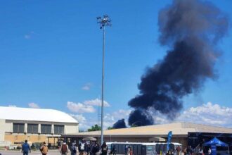 Horrifying Footage Shows 2 Navy Jets Crashing Mid-Air As Spectators Watch