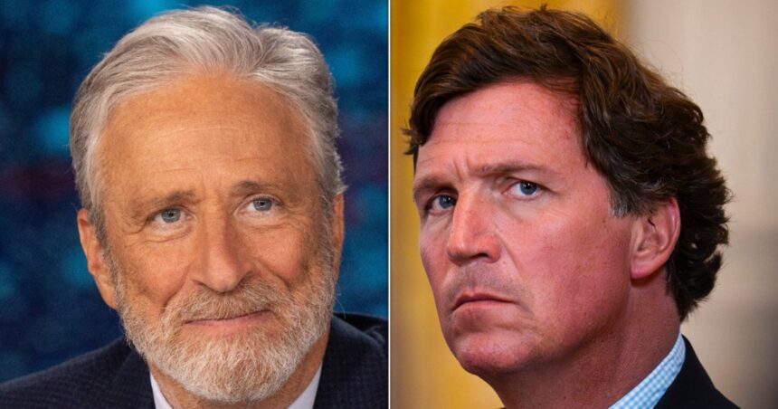 Jon Stewart Reveals Why Tucker Carlson's Trump Shift Is 'No Epiphany'
