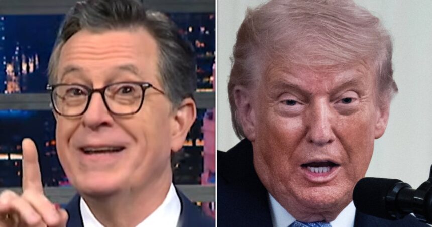 Stephen Colbert Taunts Trump With 8-Letters For His Future