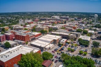 Aerial view of McKinney, TX