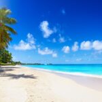 Gorgeous beach on perfect day in Antigua