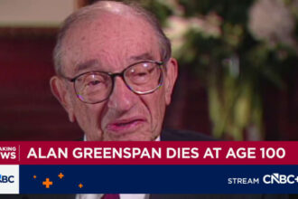 Alan Greenspan, former chairman of the Fed, dies at age 100