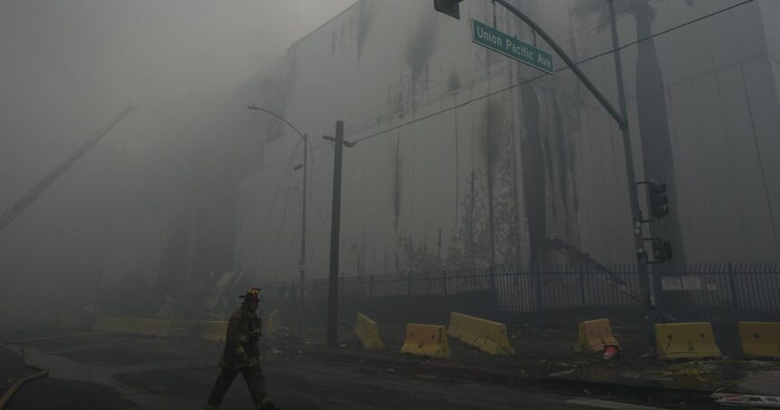 Cold Storage Warehouse Fire Rages For 6 Days In Los Angeles