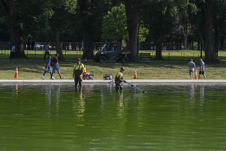 Critics Mock Trump's 'Sad' Excuse For Reflecting Pool Debacle