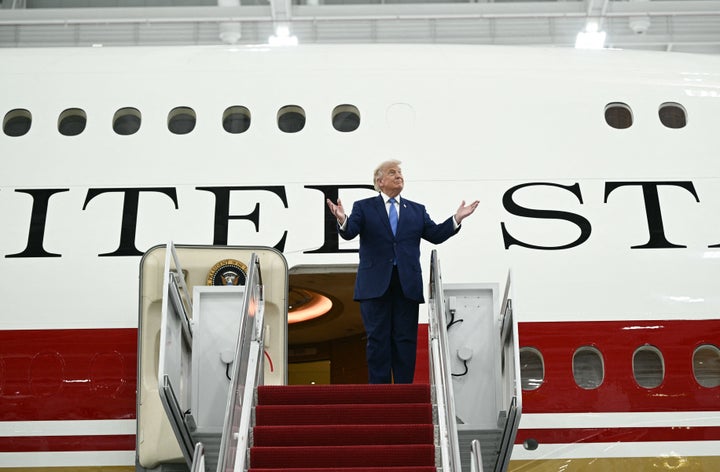 Donald Trump Unveils The New Air Force One, A Converted Qatari Jet